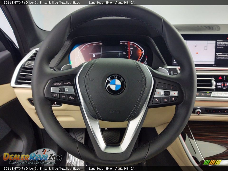 2021 BMW X5 sDrive40i Phytonic Blue Metallic / Black Photo #14