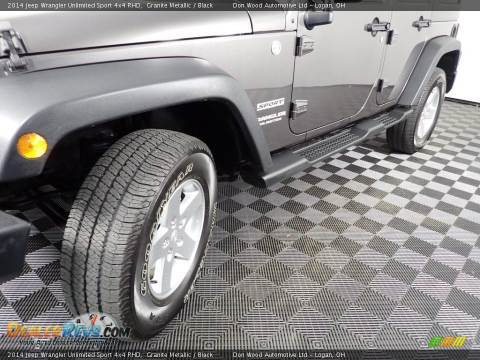 2014 Jeep Wrangler Unlimited Sport 4x4 RHD Granite Metallic / Black Photo #8