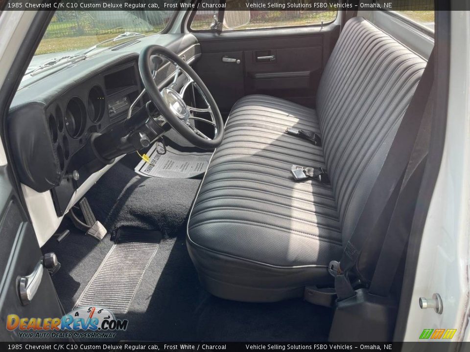 1985 Chevrolet C/K C10 Custom Deluxe Regular cab Frost White / Charcoal Photo #4