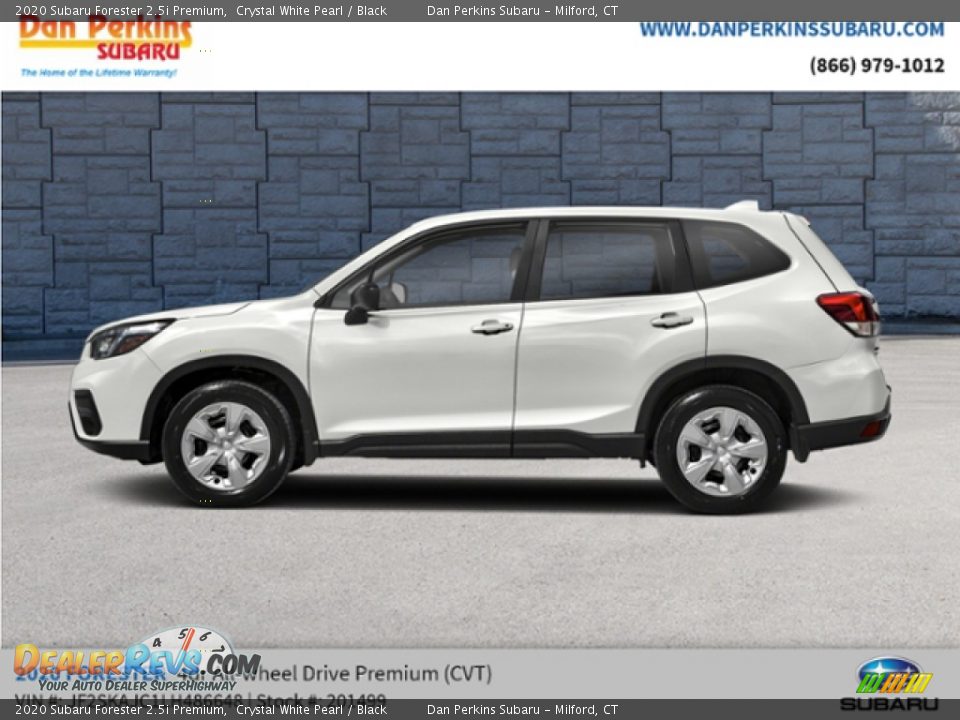 2020 Subaru Forester 2.5i Premium Crystal White Pearl / Black Photo #2