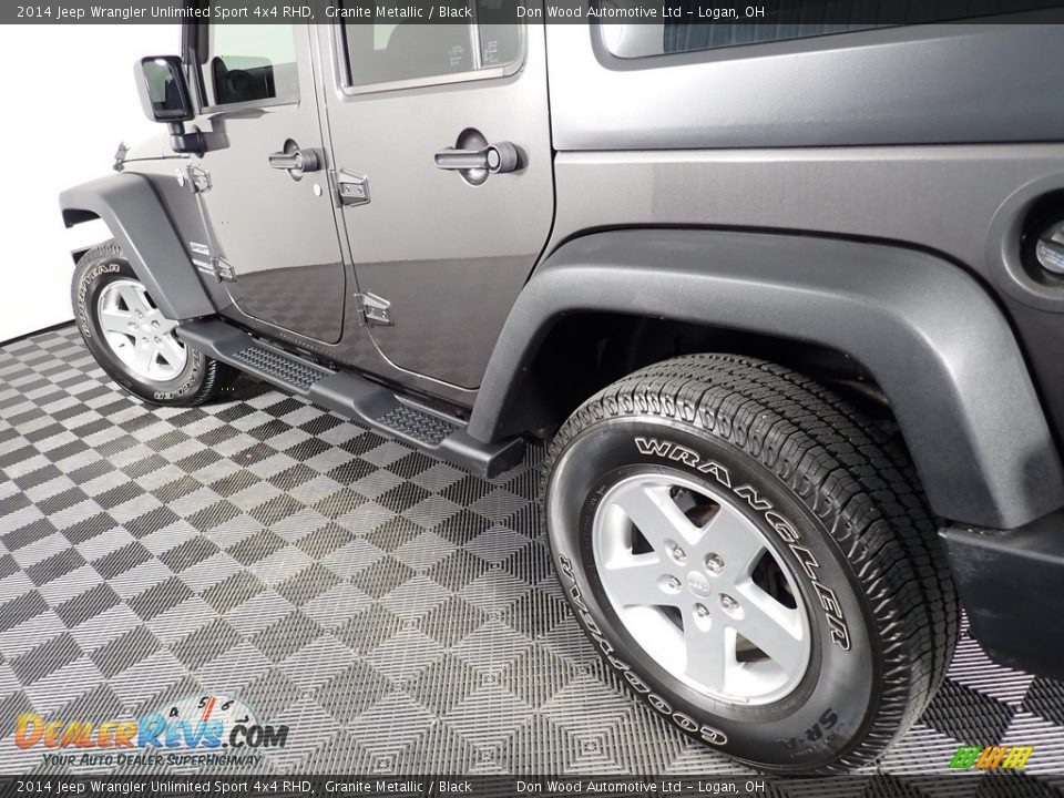 2014 Jeep Wrangler Unlimited Sport 4x4 RHD Granite Metallic / Black Photo #10