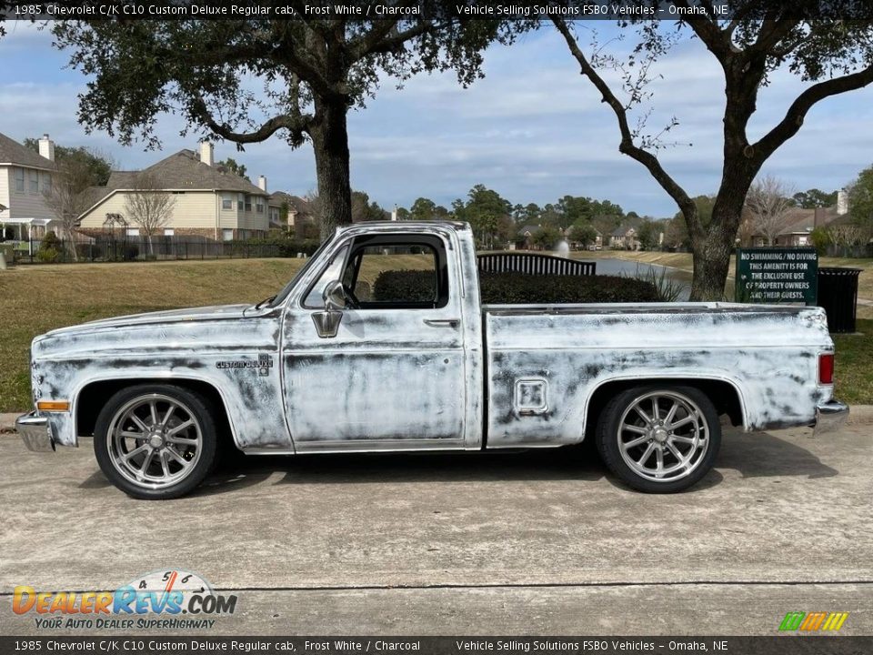 1985 Chevrolet C/K C10 Custom Deluxe Regular cab Frost White / Charcoal Photo #6