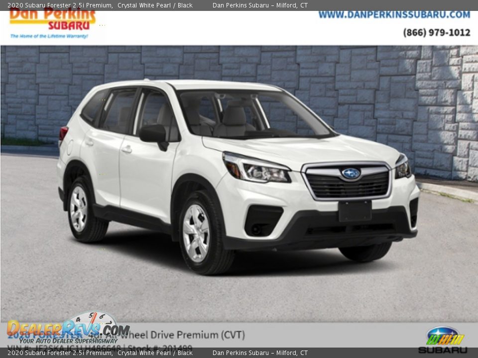 2020 Subaru Forester 2.5i Premium Crystal White Pearl / Black Photo #4