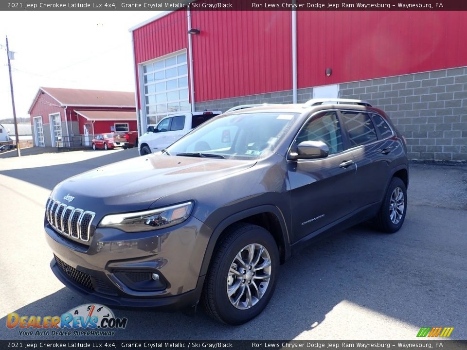 2021 Jeep Cherokee Latitude Lux 4x4 Granite Crystal Metallic / Ski Gray/Black Photo #1