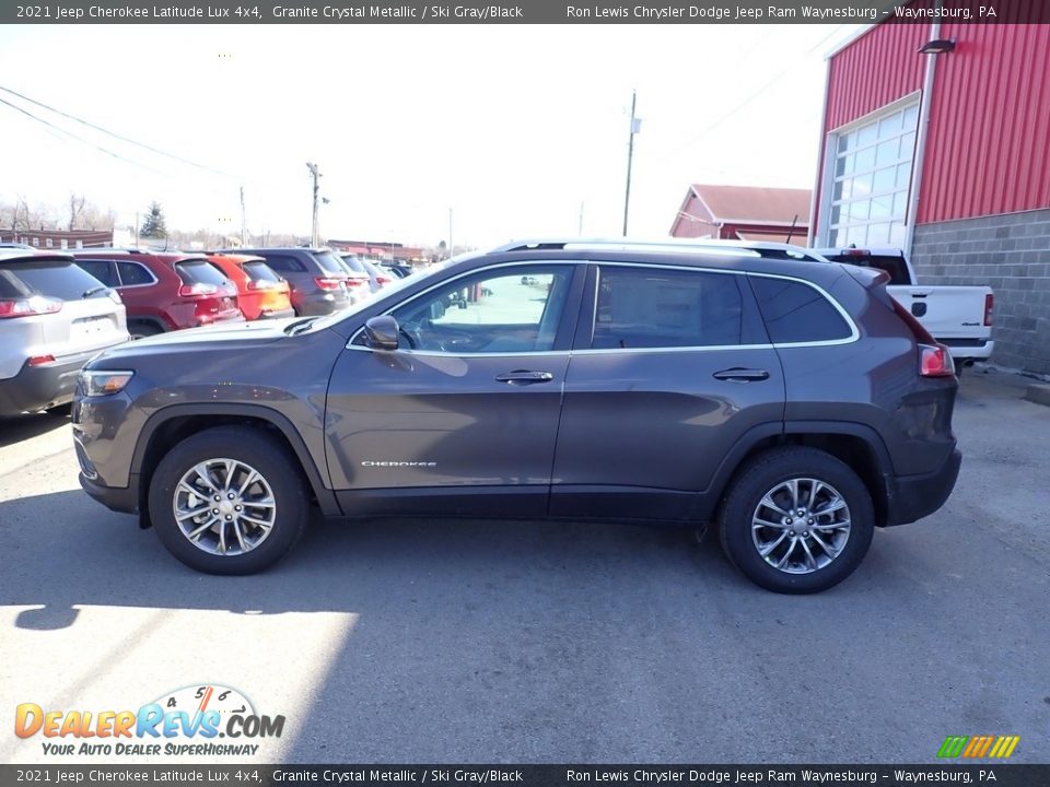 2021 Jeep Cherokee Latitude Lux 4x4 Granite Crystal Metallic / Ski Gray/Black Photo #3