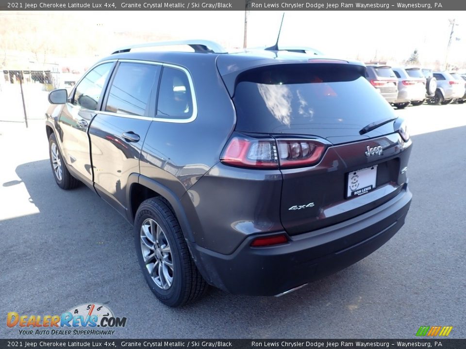 2021 Jeep Cherokee Latitude Lux 4x4 Granite Crystal Metallic / Ski Gray/Black Photo #4