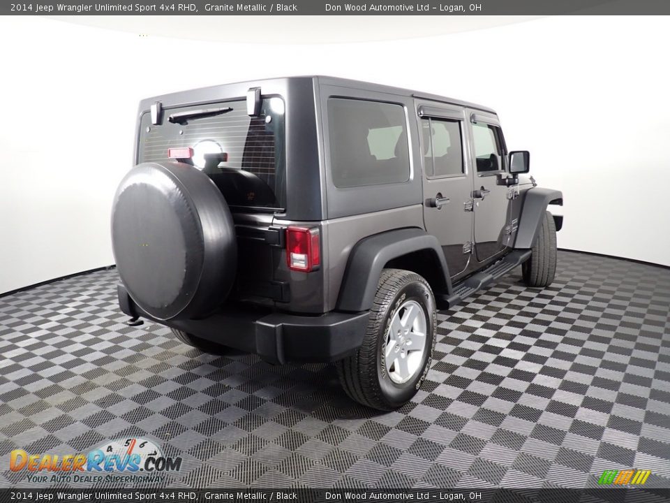 2014 Jeep Wrangler Unlimited Sport 4x4 RHD Granite Metallic / Black Photo #15