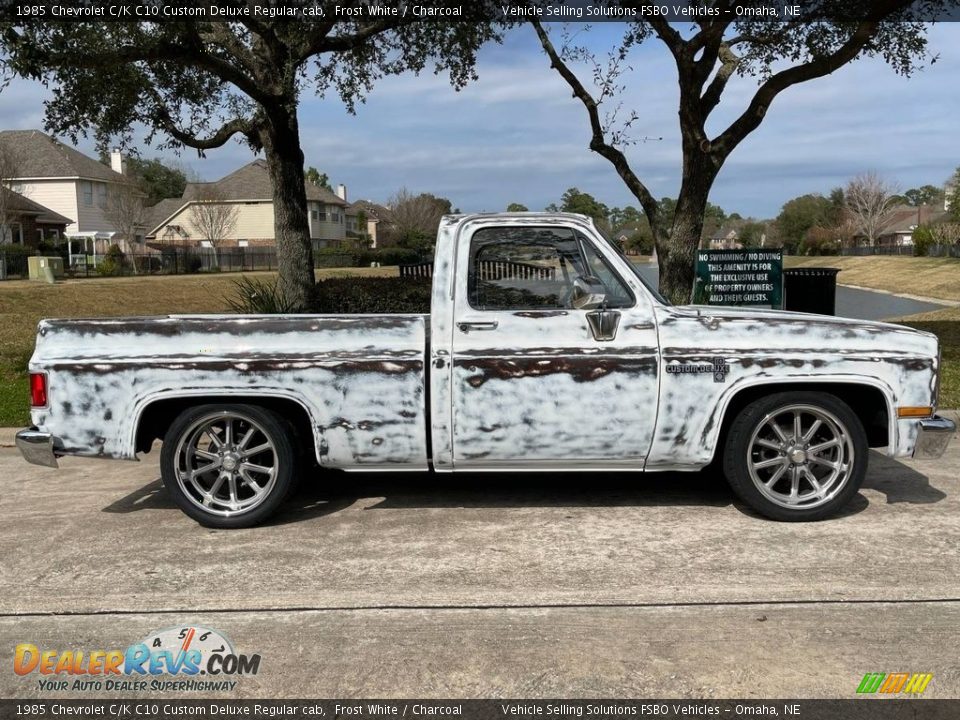 1985 Chevrolet C/K C10 Custom Deluxe Regular cab Frost White / Charcoal Photo #10