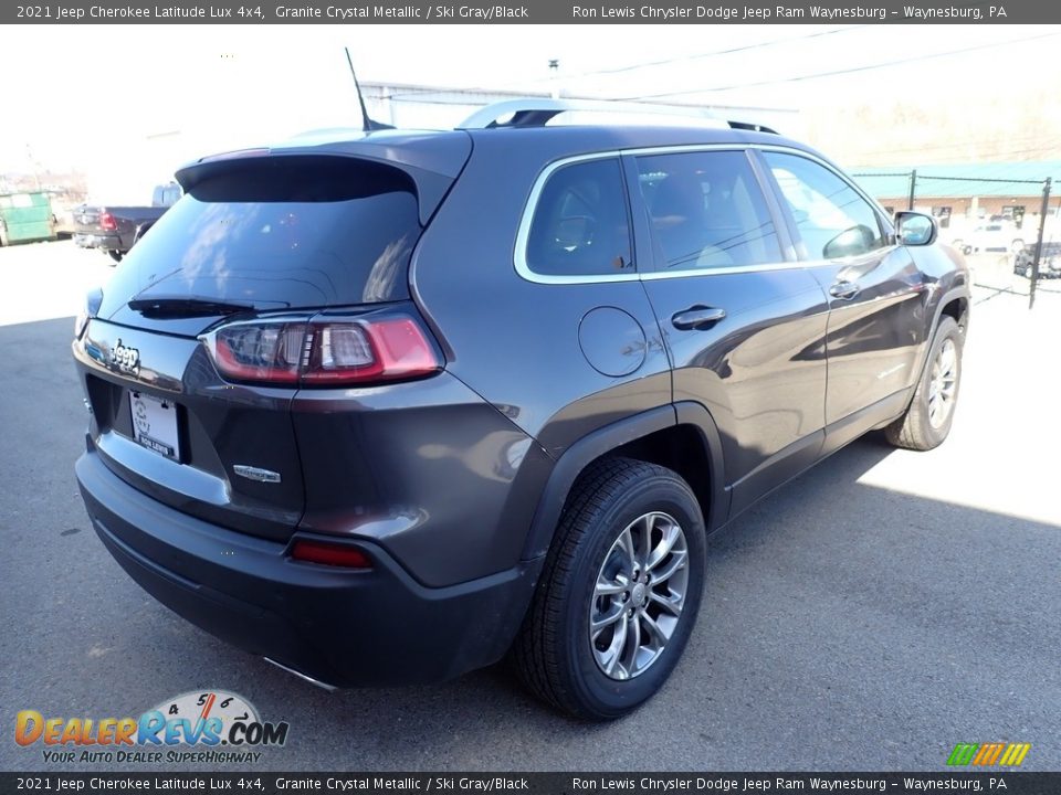 2021 Jeep Cherokee Latitude Lux 4x4 Granite Crystal Metallic / Ski Gray/Black Photo #6