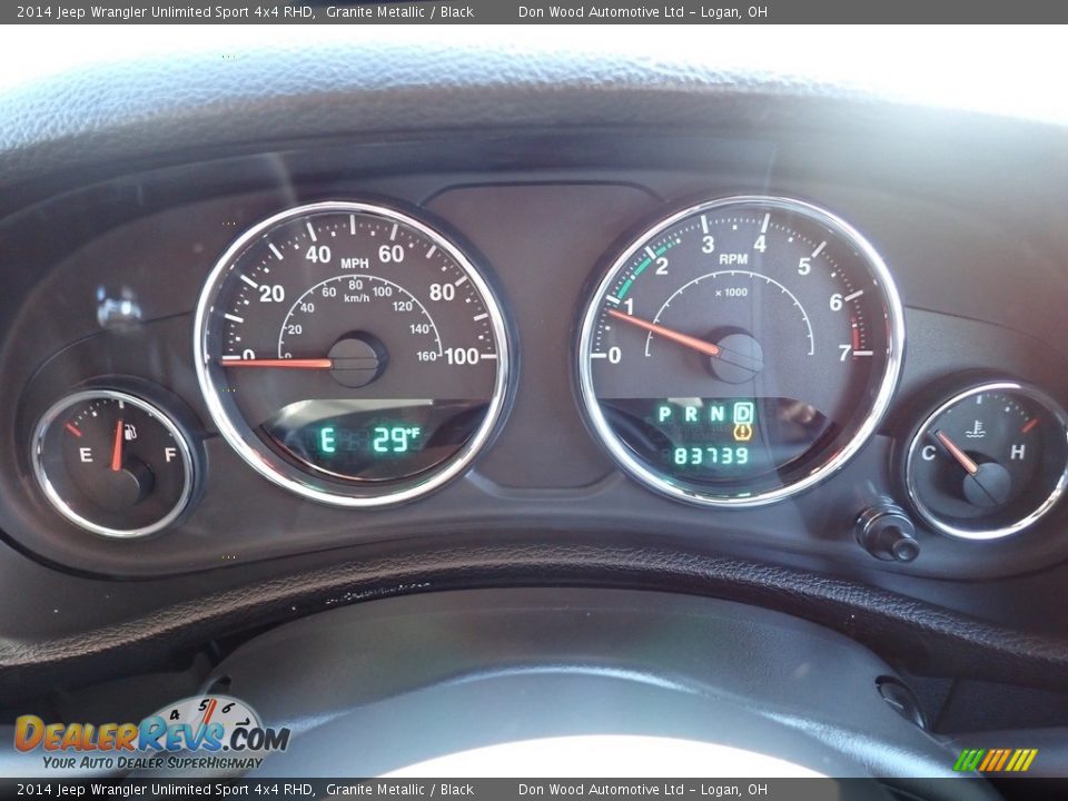 2014 Jeep Wrangler Unlimited Sport 4x4 RHD Gauges Photo #18