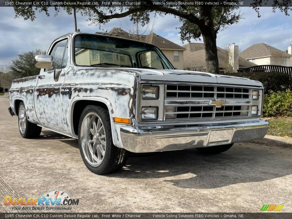 1985 Chevrolet C/K C10 Custom Deluxe Regular cab Frost White / Charcoal Photo #11