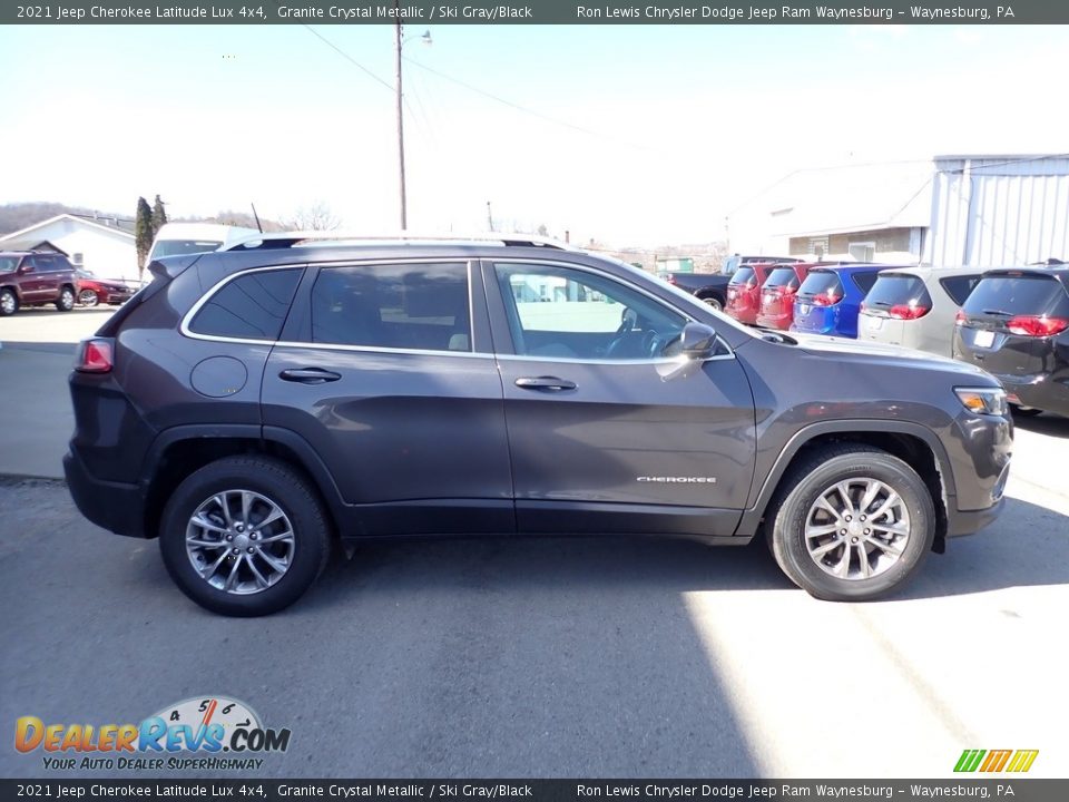 2021 Jeep Cherokee Latitude Lux 4x4 Granite Crystal Metallic / Ski Gray/Black Photo #7