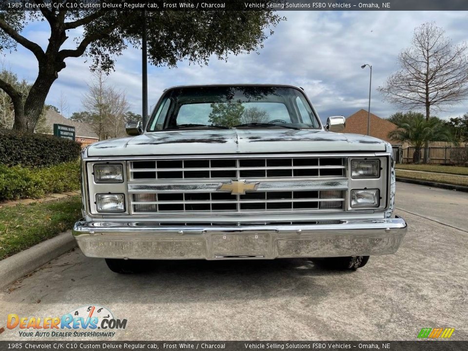 1985 Chevrolet C/K C10 Custom Deluxe Regular cab Frost White / Charcoal Photo #12