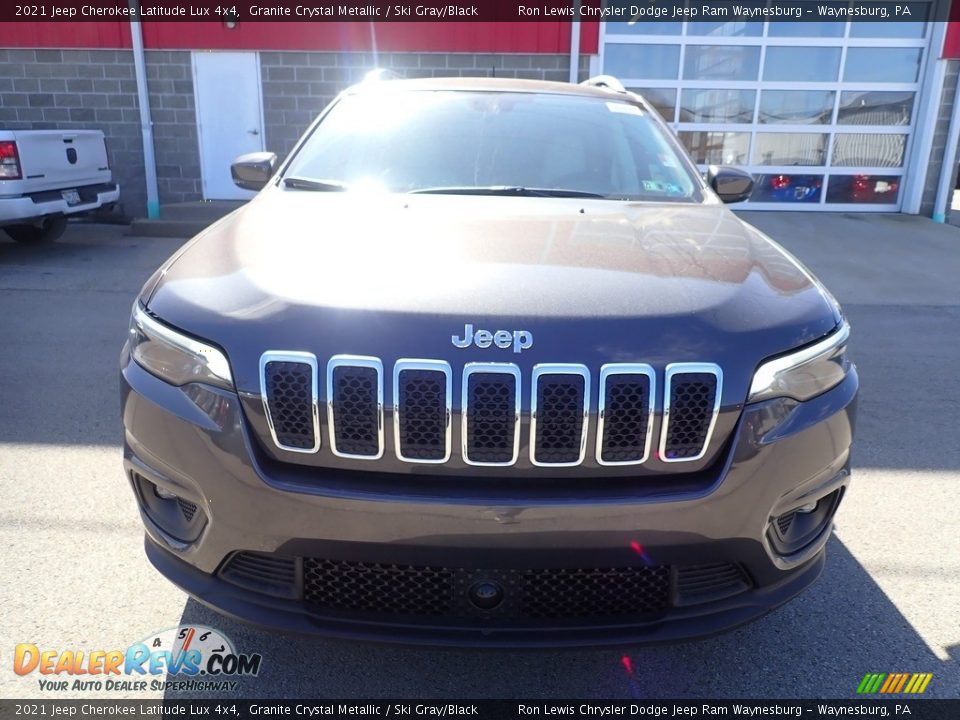2021 Jeep Cherokee Latitude Lux 4x4 Granite Crystal Metallic / Ski Gray/Black Photo #9