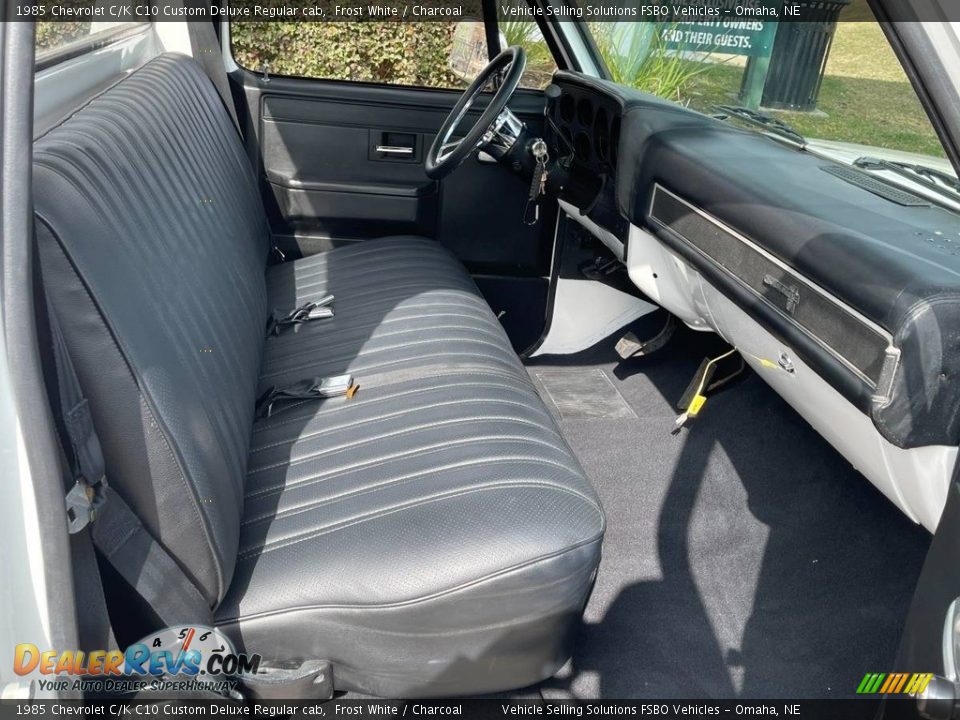 1985 Chevrolet C/K C10 Custom Deluxe Regular cab Frost White / Charcoal Photo #15