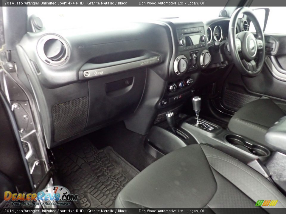 Black Interior - 2014 Jeep Wrangler Unlimited Sport 4x4 RHD Photo #28