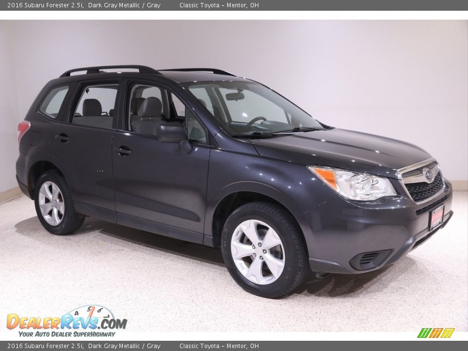2016 Subaru Forester 2.5i Dark Gray Metallic / Gray Photo #1