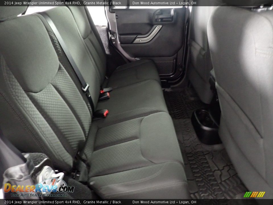 Rear Seat of 2014 Jeep Wrangler Unlimited Sport 4x4 RHD Photo #33