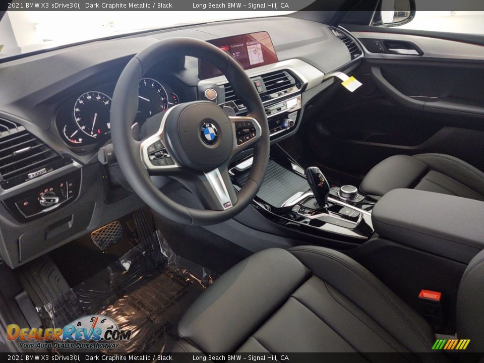 2021 BMW X3 sDrive30i Dark Graphite Metallic / Black Photo #12