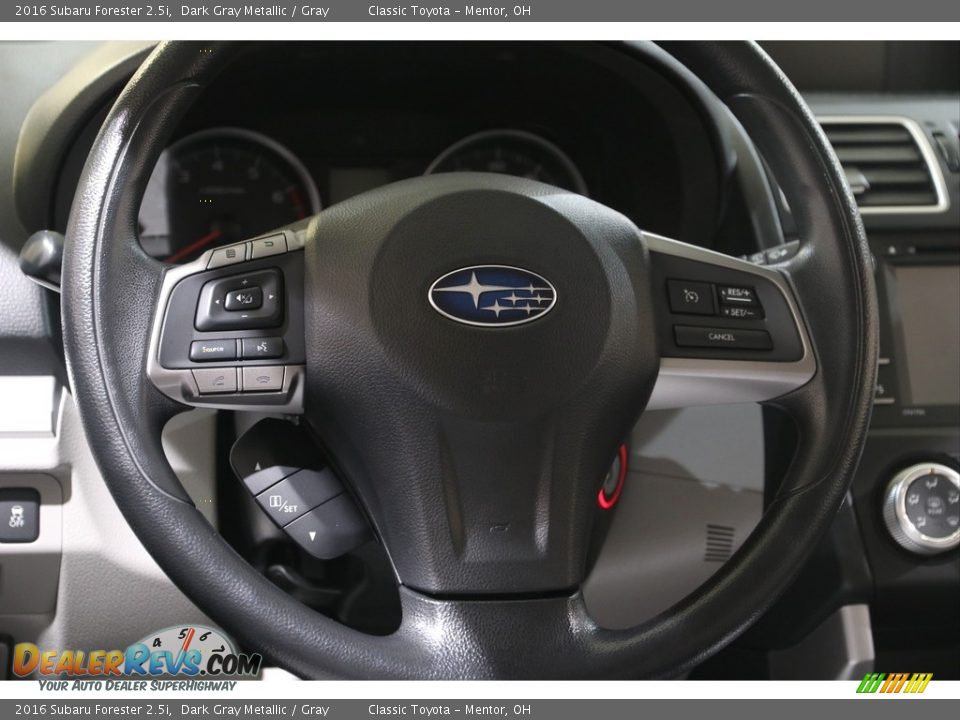 2016 Subaru Forester 2.5i Dark Gray Metallic / Gray Photo #7