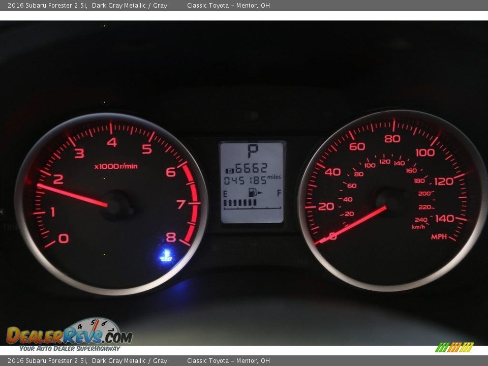 2016 Subaru Forester 2.5i Dark Gray Metallic / Gray Photo #8