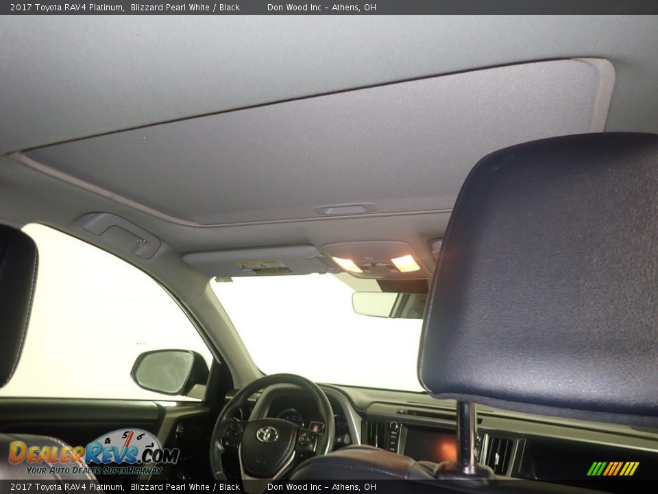 2017 Toyota RAV4 Platinum Blizzard Pearl White / Black Photo #2
