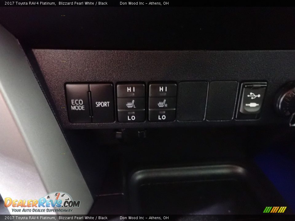 2017 Toyota RAV4 Platinum Blizzard Pearl White / Black Photo #3