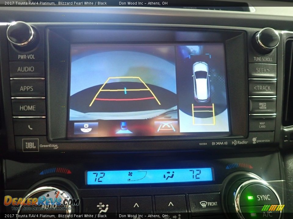 2017 Toyota RAV4 Platinum Blizzard Pearl White / Black Photo #5
