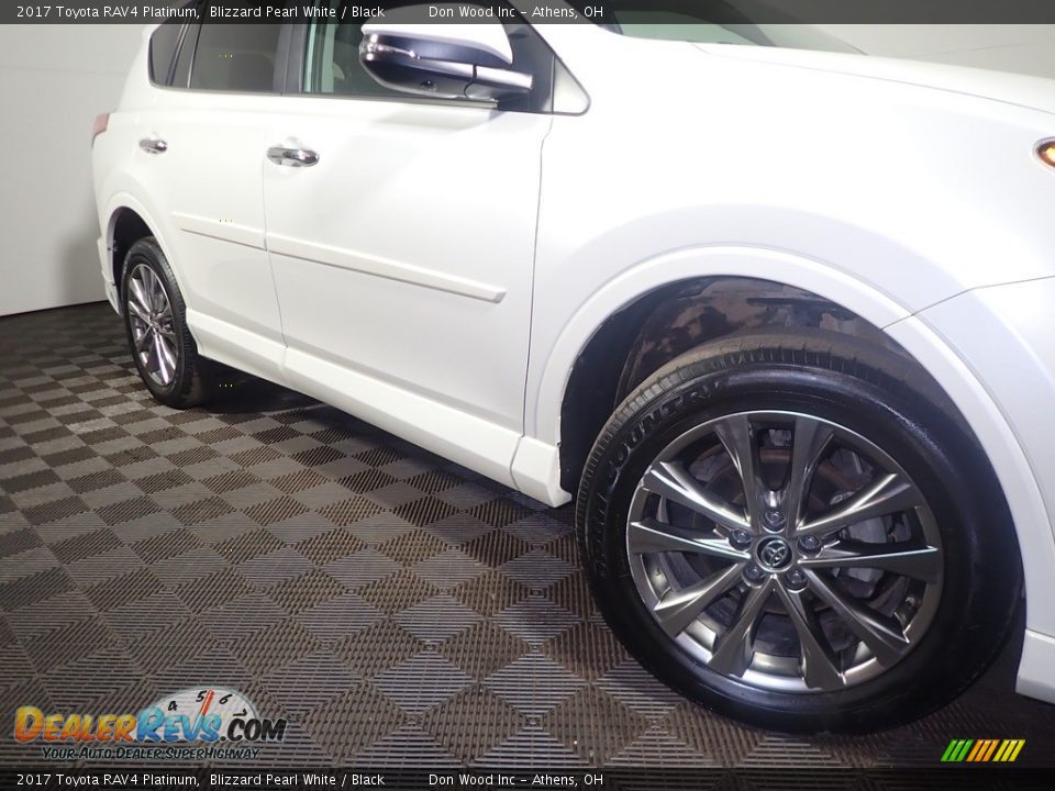2017 Toyota RAV4 Platinum Blizzard Pearl White / Black Photo #7