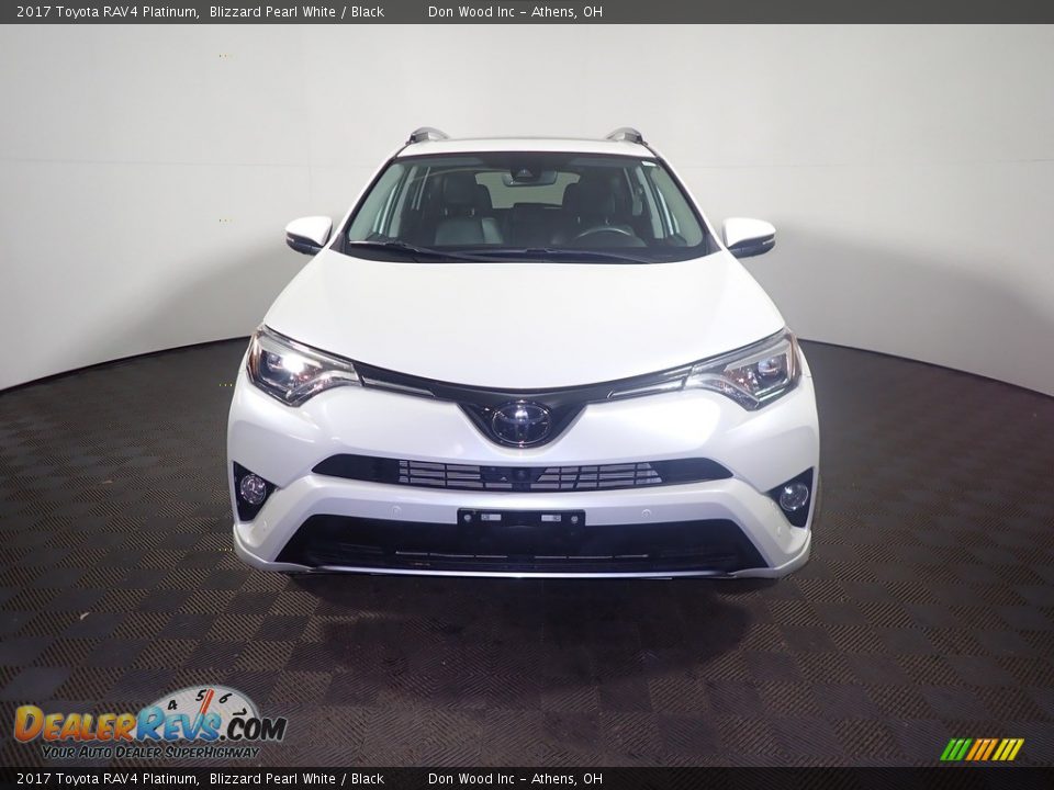 2017 Toyota RAV4 Platinum Blizzard Pearl White / Black Photo #8