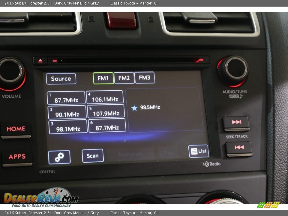 2016 Subaru Forester 2.5i Dark Gray Metallic / Gray Photo #15