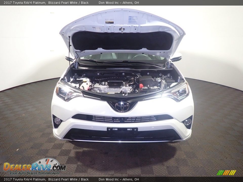 2017 Toyota RAV4 Platinum Blizzard Pearl White / Black Photo #9