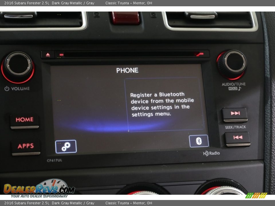 2016 Subaru Forester 2.5i Dark Gray Metallic / Gray Photo #16