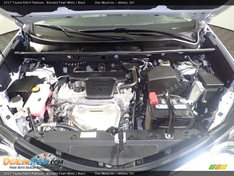 2017 Toyota RAV4 Platinum Blizzard Pearl White / Black Photo #10