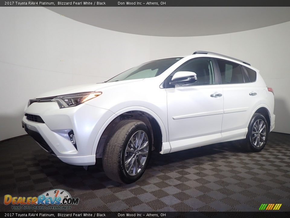 2017 Toyota RAV4 Platinum Blizzard Pearl White / Black Photo #11