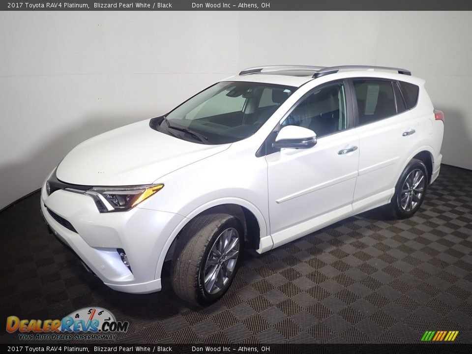 2017 Toyota RAV4 Platinum Blizzard Pearl White / Black Photo #12