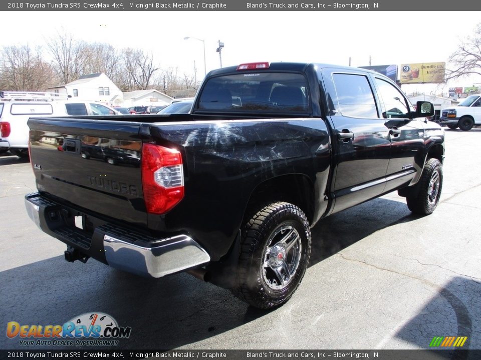 2018 Toyota Tundra SR5 CrewMax 4x4 Midnight Black Metallic / Graphite Photo #4