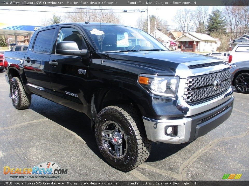 2018 Toyota Tundra SR5 CrewMax 4x4 Midnight Black Metallic / Graphite Photo #5