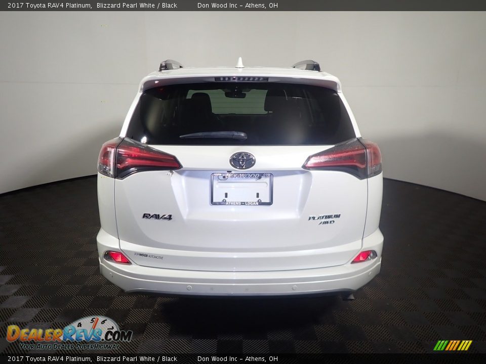 2017 Toyota RAV4 Platinum Blizzard Pearl White / Black Photo #16