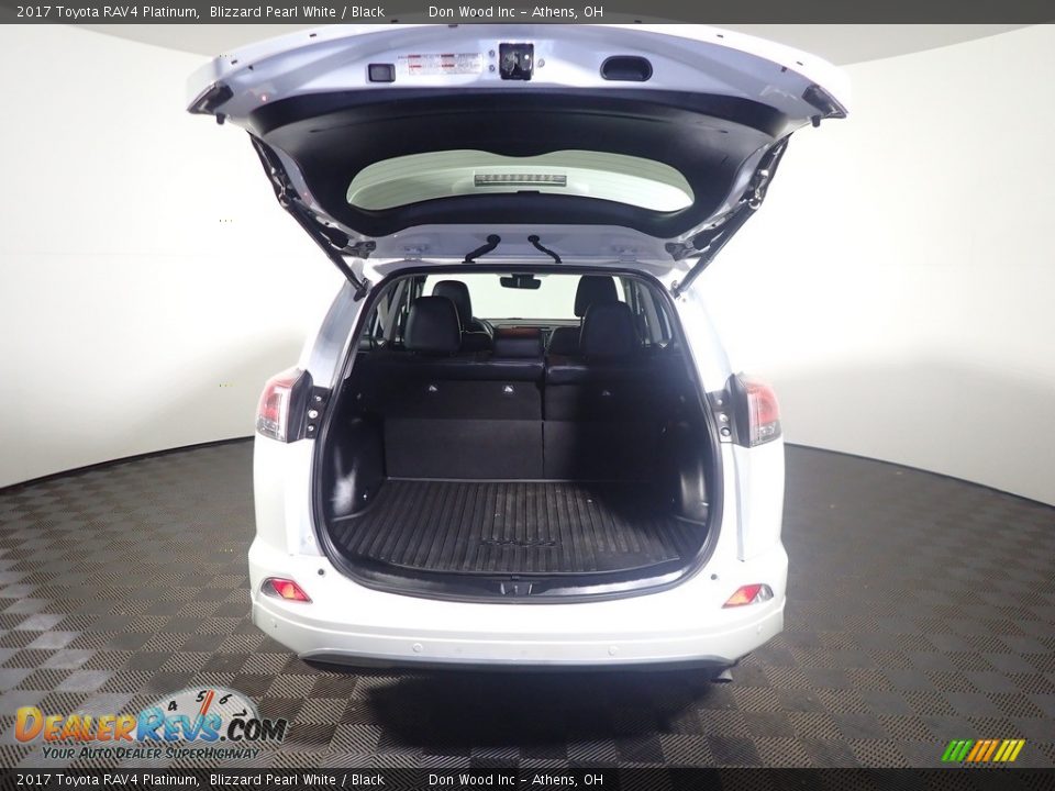 2017 Toyota RAV4 Platinum Blizzard Pearl White / Black Photo #17