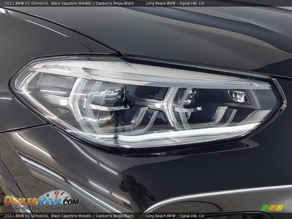 2021 BMW X3 sDrive30i Black Sapphire Metallic / Canberra Beige/Black Photo #4