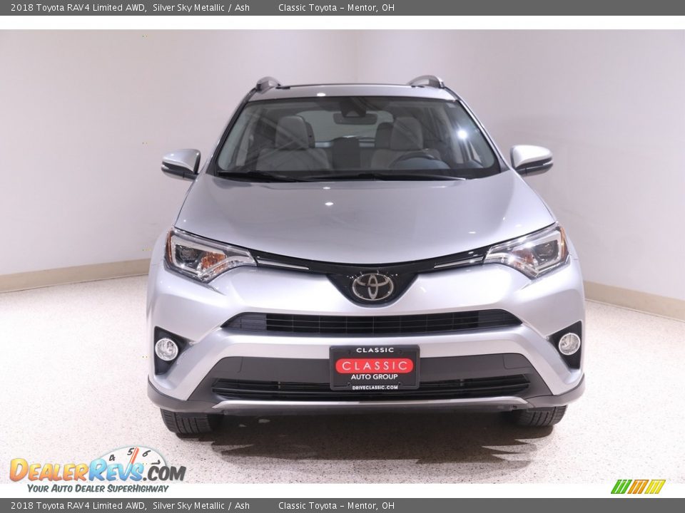 2018 Toyota RAV4 Limited AWD Silver Sky Metallic / Ash Photo #2