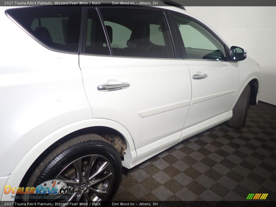 2017 Toyota RAV4 Platinum Blizzard Pearl White / Black Photo #23