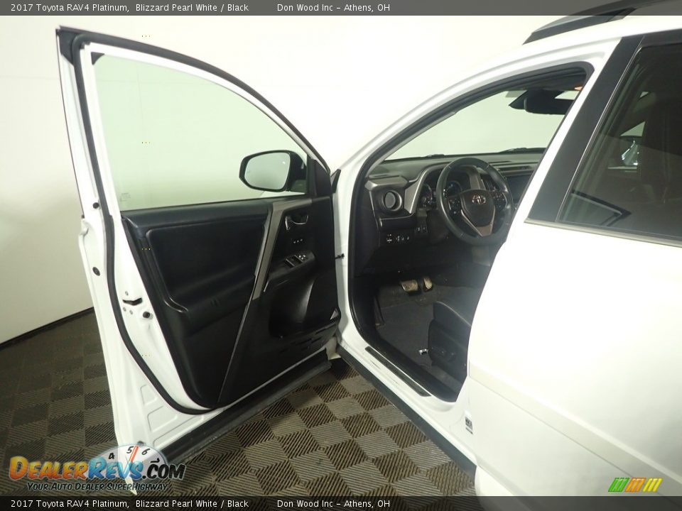 2017 Toyota RAV4 Platinum Blizzard Pearl White / Black Photo #24