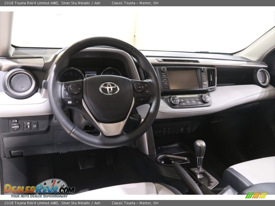2018 Toyota RAV4 Limited AWD Silver Sky Metallic / Ash Photo #6