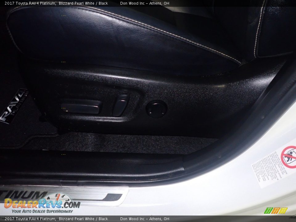 2017 Toyota RAV4 Platinum Blizzard Pearl White / Black Photo #27