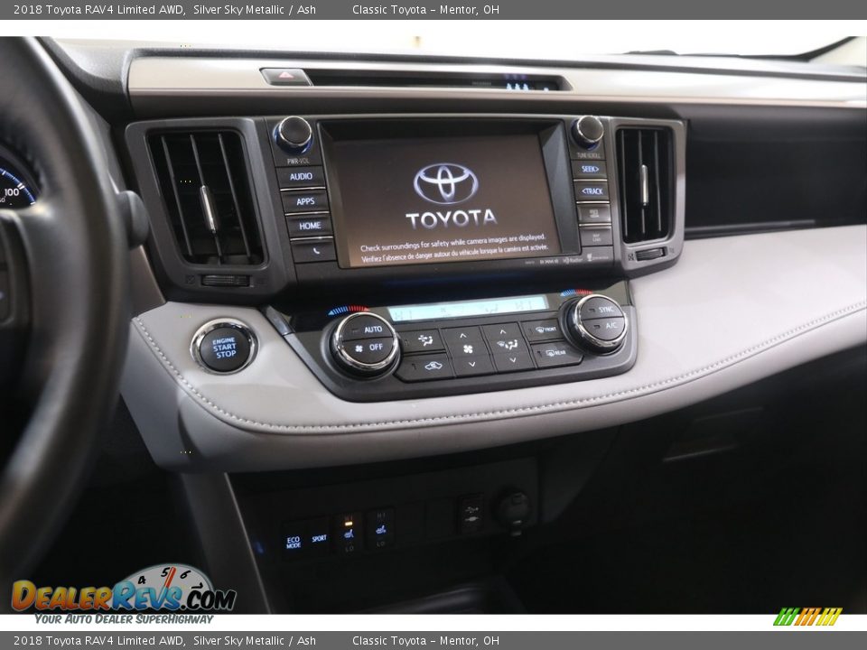 2018 Toyota RAV4 Limited AWD Silver Sky Metallic / Ash Photo #9