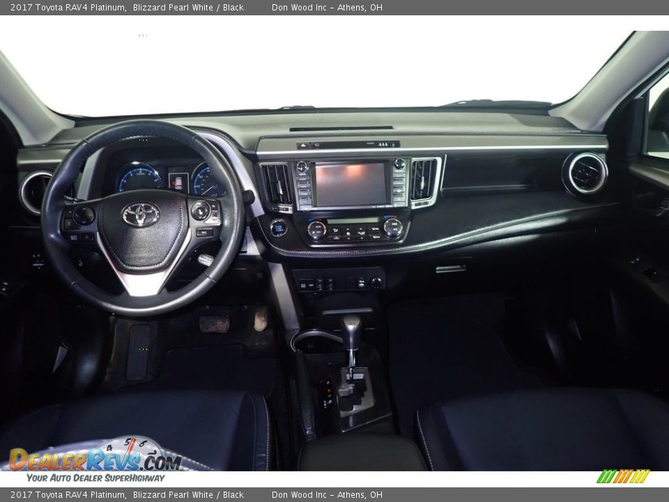 2017 Toyota RAV4 Platinum Blizzard Pearl White / Black Photo #28