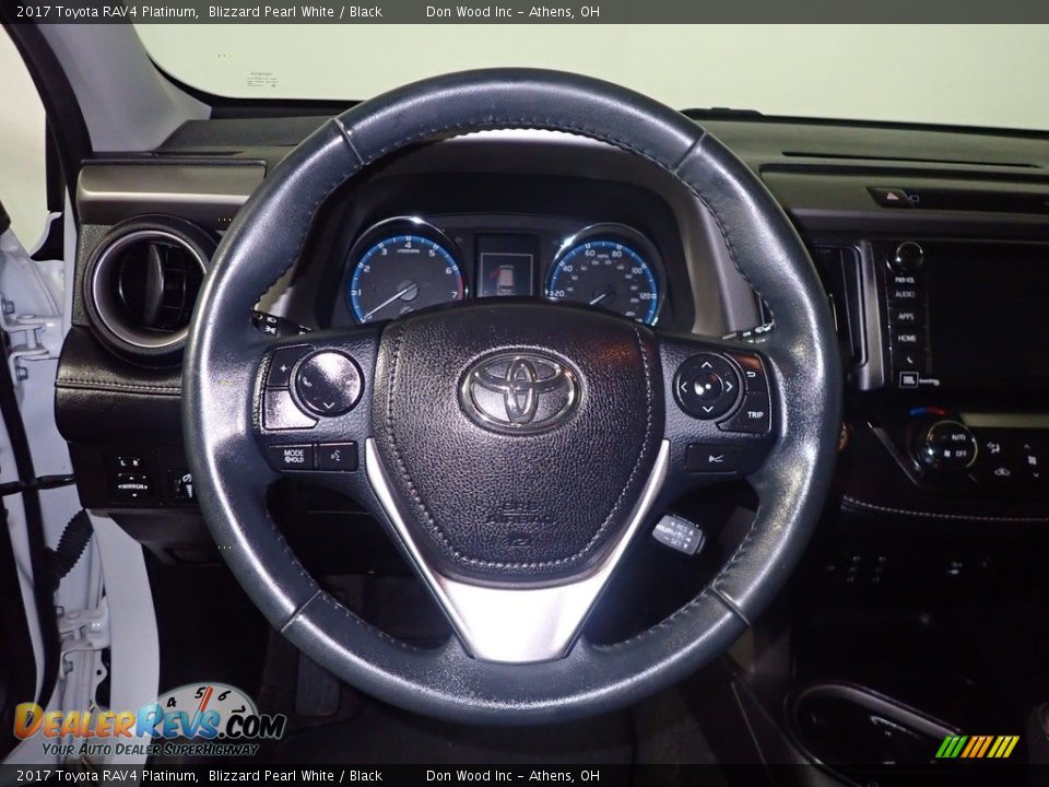 2017 Toyota RAV4 Platinum Blizzard Pearl White / Black Photo #31