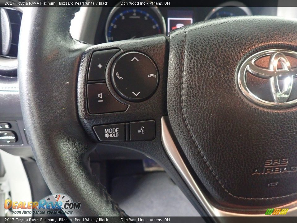 2017 Toyota RAV4 Platinum Blizzard Pearl White / Black Photo #33